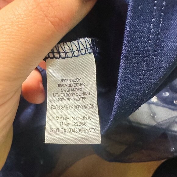 Chenault Girl Long Sleeve Heart Glitter Tutu Hem Dress Girls Size 4/5 - Picture 7 of 7